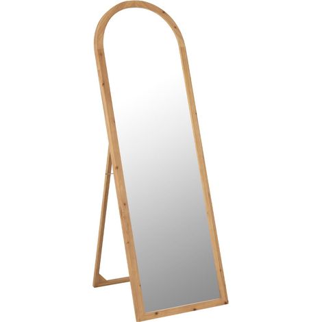 Miroir sur Pied en Bois "Hugh" 162cm Naturel (1/5)