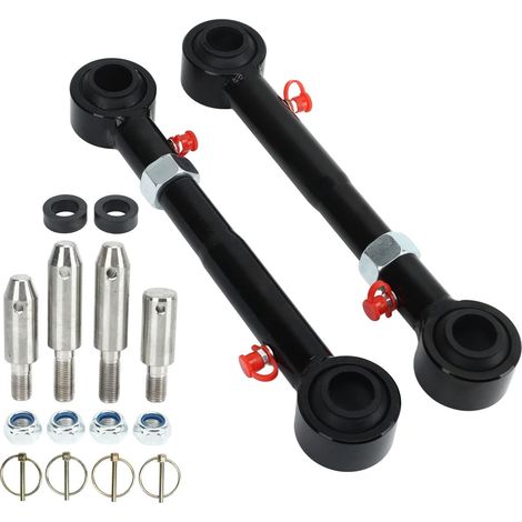 Stabilizer Bar Link Kit, Stainless Steel Front Stabilizer Bar Quick Disconnect System for JK JKS 2007-2018 (1/5)