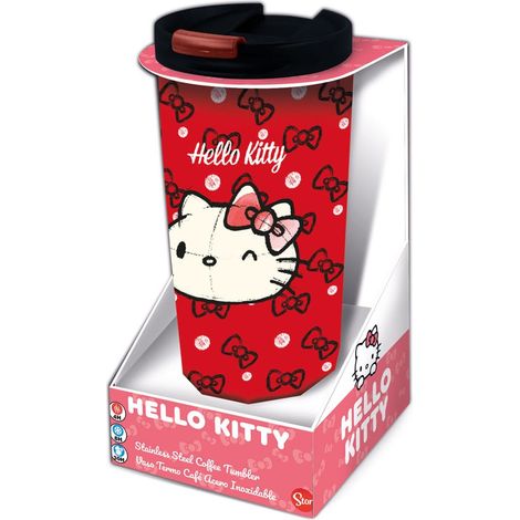 Hello Kitty Metall-Reisebecher - Edelstahl Sanrio