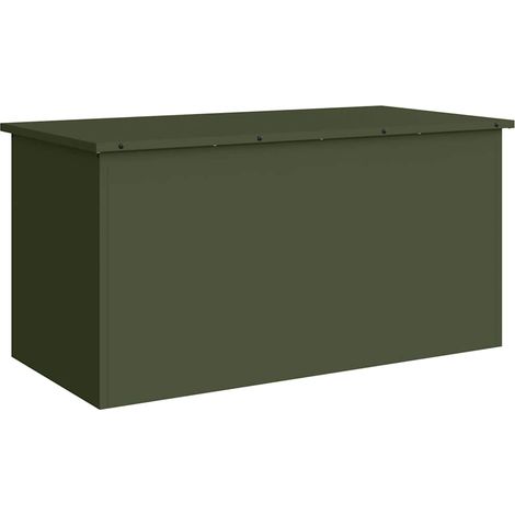Maison Exclusive - Scatola di Stoccaggio Esterno Verde oliva 100 x 50,5 x 50 cm