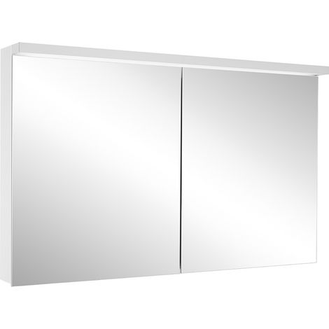 Armario con espejo iluminado Schneider BORDO TW LED, 2 puertas,