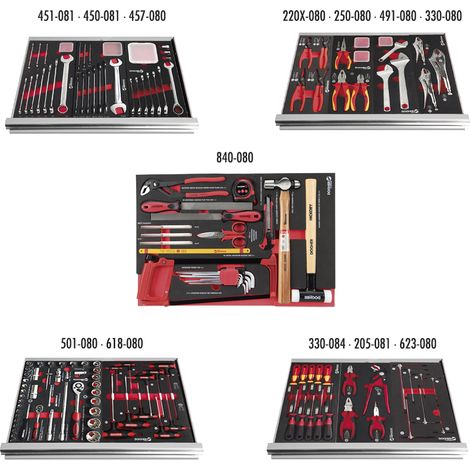 Dogher 025-505 5 CAJONES CARRO TALLER 148 HERRAMIENTAS