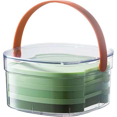 Bac à glaçons avec poignée et seau de stockage, grande capacité, 3 couleurs dégradées pour bar et maison (1/5)