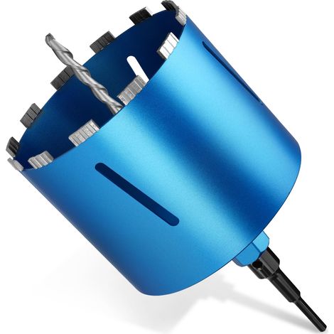 Foret Diamanté Ø202/L200mm av. Adaptateur SDS PLUS, Couronne Carotteuse (1/5)