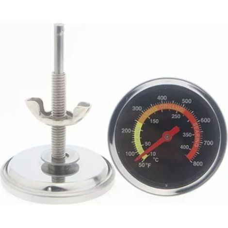 Thermomètre de Four 50 à 400 ℃, Thermomètre à Friture à Longue Tige en Métal avec Support Thermomètre de Four Grill Friture Chef Fumeur Thermomètre à Lecture Instantanée (1/5)