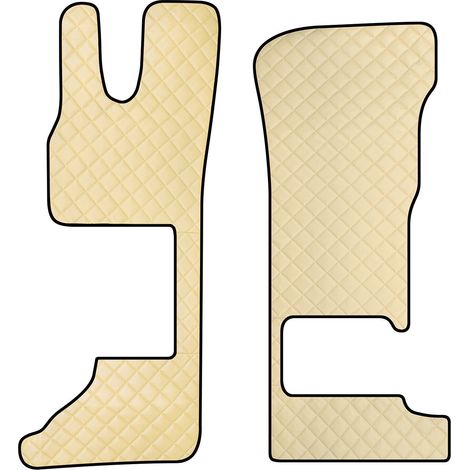 Coppia tappeti in Skeentex - Panna - compatibile per Daf XG (06/21) sedile pass. pieghevole - Daf XG+ (06/21) sedile pass. pieghevole (1/5)