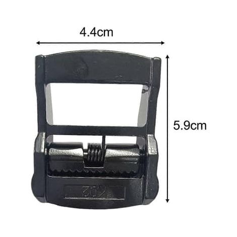 10 Stycken Spännen for 38mm Band Bagage Last Kajakbräda Surf Svart