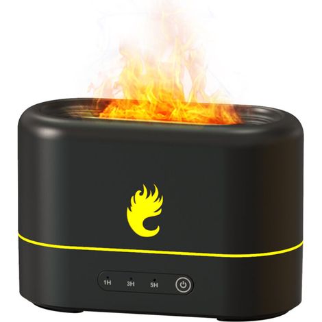 Effet flamme 2 couleurs – diffuseur USB brume froide silencieuse, 2 lumières chambre bébé, cadeau Fête des Mères douce (1/5)