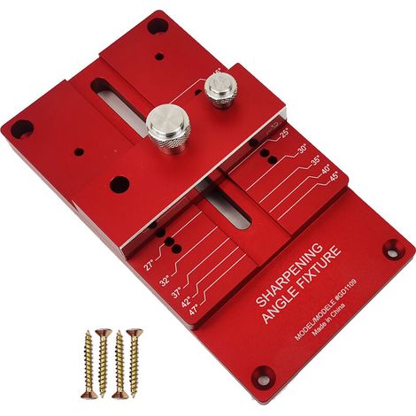 Sharpener accessory kit Attachment Sharpening guide Aluminum alloy for wood chisels, planer blade, flat chisel (1/5)