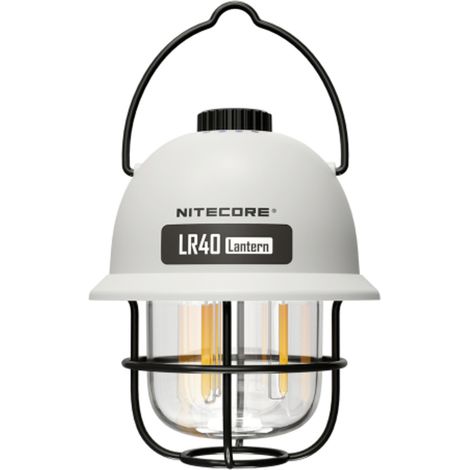 NiteCore NC-LR40-WEISS LR40 LED Camping-Laterne 100 lm akkubetrieben 222 g Weiß