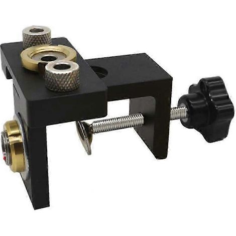 Guide de perçage réglable pour le travail du bois, outil de poinçonnage, serre-joint pour tourillons, compatible avec roue excentrique FDQ (1/5)