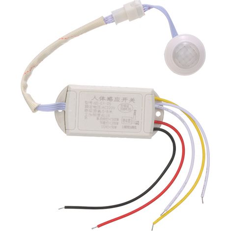 Irovami Détecteur de mouvement infrarouge PIR AC 220V pour éclairage automatique intelligent des couloirs et escaliers (1/5)