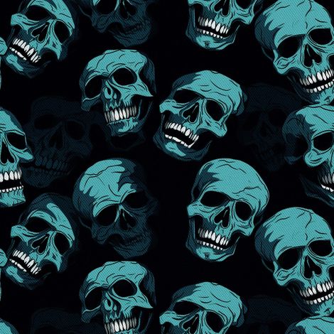 Tela Oxford decorativa para exteriores - Motivo de calavera I DX4302 (1/5)