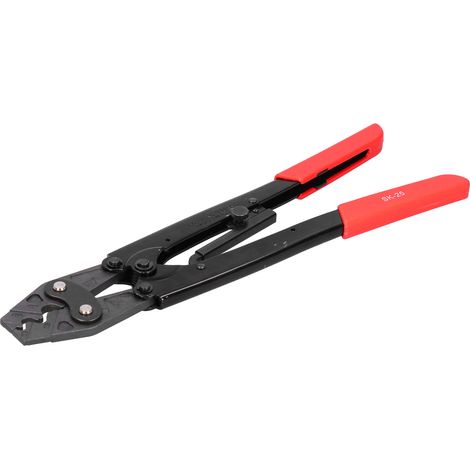 Pince à sertir à cliquet pour cosses en acier allié au chrome-vanadium, outil manuel SK-25 (1/5)