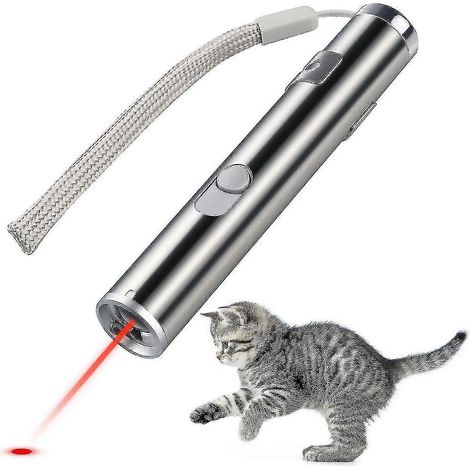 Jouet pour animaux de compagnie rechargeable par USB : pointeur laser pour l'entraînement des chats avec lampe torche LED GuanGuan (1/5)