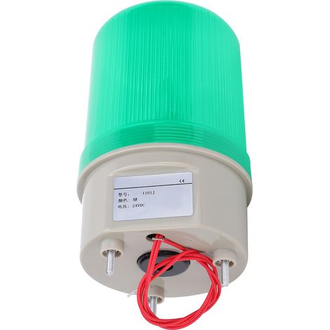 Balise LED verte 5W 24VDC, feu clignotant stroboscopique d'urgence pour camions, lampe de signalisation verte, gyrophare 24V, 1 pièce. (1/5)