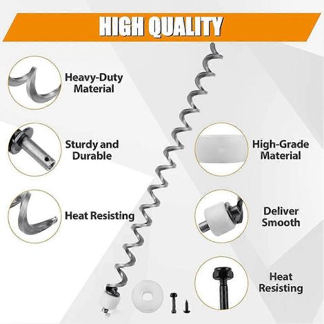 Broche de perçage spirale de 23 pouces, KIT0023, pour four à particules Traeger Pro 34, également compatible avec Traeger Eastwood 34, Texas Elite 34, Lonestar 20 et Pro 20. (1/5)
