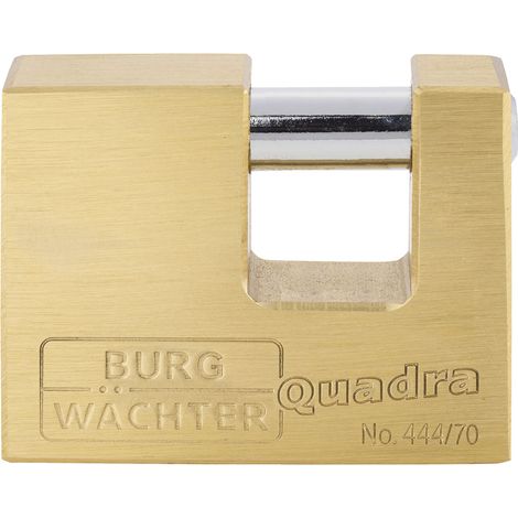 Burg Wächter 28680 Vorhängeschloss 70.00 mm verschieden schließend Messing Schlüsselschloss (1/5)