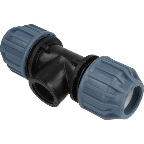 Raccordo a T in PP 16x1/2" per tubi dell'acqua PE PN16 BAR