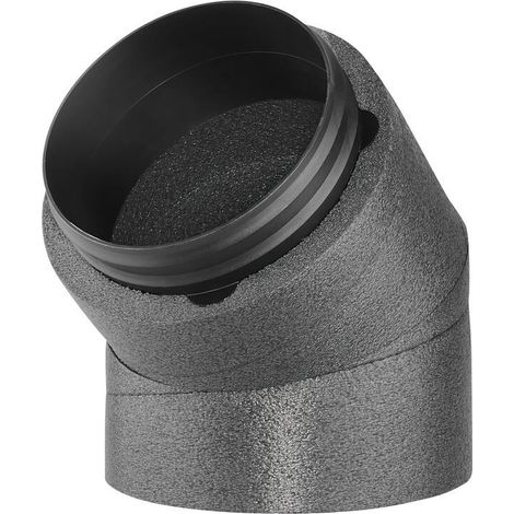 Helios IP-B 180/45 IsoPipe 45 Grad Bogen mit Innenverbinder, EPE, Brandklasse B1 (1/2)