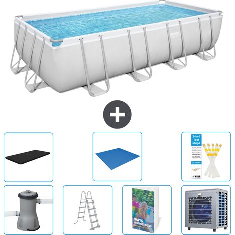 Bestway Power Steel Rechteckig - 488x244x122 cm - 8-teilig  S626 (1/4)