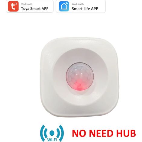 Sensor de movimiento PIR WIFI Tuya, detector de movimiento, sensor Smart Life, aplicación, sistema de seguridad inalámbrico para el hogar, funciona con Alexa, configuración de escenarios