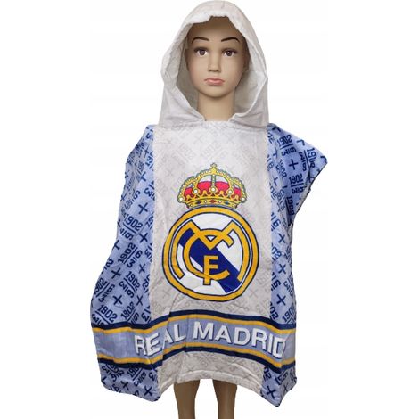 Real Madrid Poncho-Handtuch, 100 % Baumwolle (1/5)