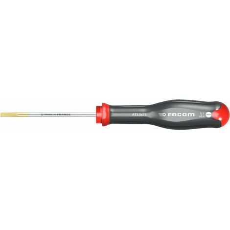Tournevis Facom, Pointe , pour vis Fendu 6,5 mm type Protwist, 125 mm ( Prix pour 1 )