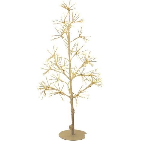 Sapin lumineux 250 Micro LED dont 25 flash blanc chaud 60cm IP44 (1/3)