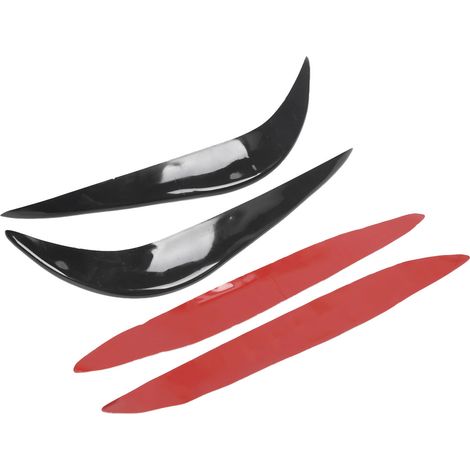 Protector de parachoques antiadherente Universal PVC negro 2 tiras de 32 cm Protege las esquinas delanteras y traseras (1/5)
