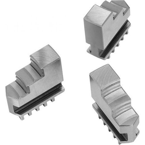 Jeu de 3 mors auto-centreurs pour tour, montage cylindrique court, compatibles tours CNC et fraiseuses, usinage métaux (1/5)