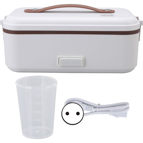 Boîte repas électrique rapide chauffe-eau étanche, grande capacité 0,4L, 1 couche, portable, pour bureau, école, maison, prise UE 220V
