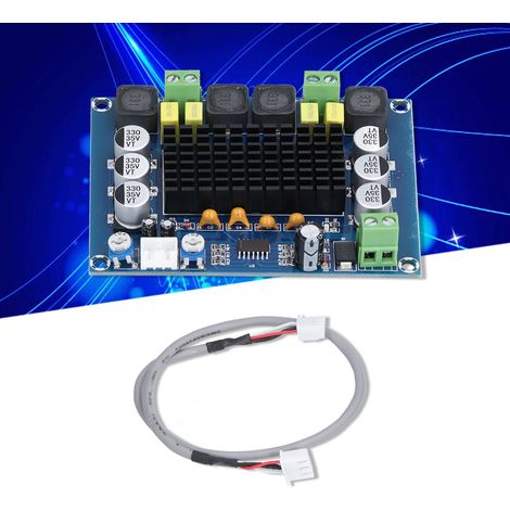 Carte Amplificateur Audio Numérique Stéréo 2 Canaux, Haute Puissance, Alimentation 12-24V CC
