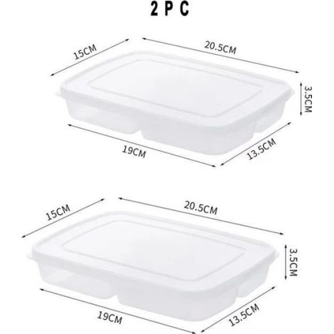 Boîte de rangement alimentaire sous vide - Portable réfrigérateur congélateur - Blanc