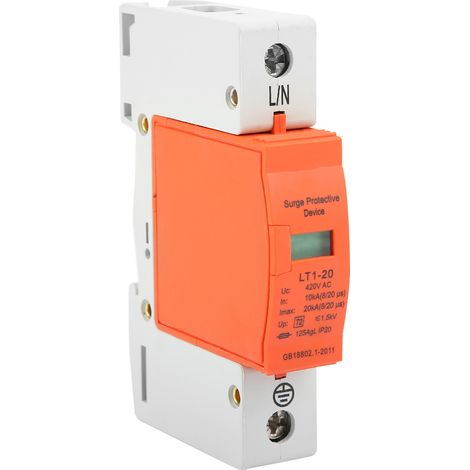 Dispositif de protection contre les surtensions domestiques 1P 10 kA-20 kA 420 V CA (1/5)