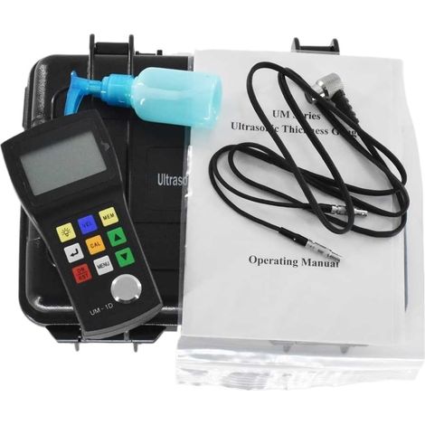 Jauge d'épaisseur ultrasonique Portable UM-1D for revêtements pénétrants, mesureur d'épaisseur for métaux et Non-métaux, Plage de Mesure 0,8-300 mm (1/5)