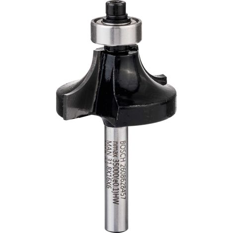 Bosch  Fresa  para  redondear  6  mm  R1  9,5  mm  D  31,8  mm  L  16,2  mm  G  57  mm  -  2608628457 (1/2)