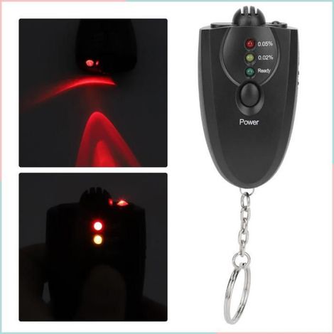 Testeur D Alcool - Rétroéclairage Numérique - Portable Clé Sac Ceinture - ABS - Alimenté Par 2 Piles AAA - 1 Pièce (1/5)