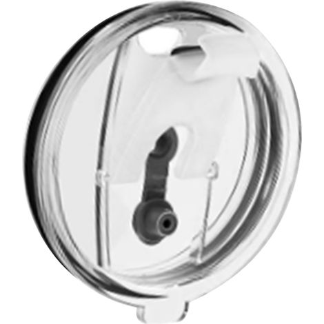 Couvercle transparent anti-éclaboussure pour tasse isotherme 30oz, étanche et pratique, diamètre intérieur 92mm/extérieur 100mm, adapté au bureau et voyage. (1/5)