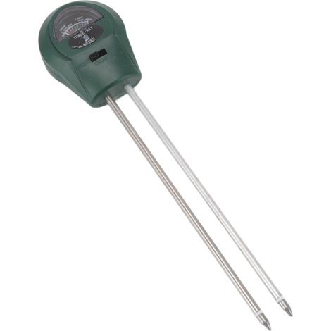 Testeur d'humidité du sol 3 en 1 à double sonde, détecteur de lumière solaire et de pH pour le jardinage et l'agriculture (1/5)