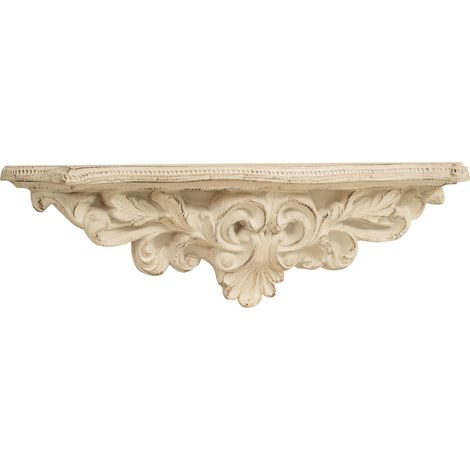 ANTIQUE WHITE FINISH WOODEN WALL BRIDGE L45XPR12,5XH14 cm MADE IN ITALY (1/5)