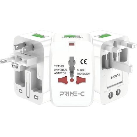 Adaptateur de voyage universel, 1500 W, 110-240 V, prise adaptateur sûre et fiable. (1/2)