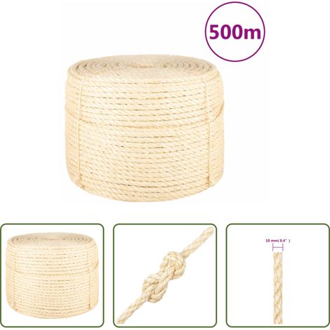 Corde naturelle - Corde 100 % sisal 10 mm 500 m (1/5)