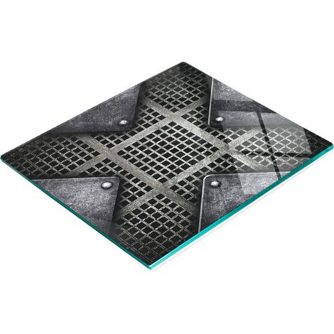 Tablero decorativo multifuncional de cocina, malla met谩lica templada, 60x52 cm