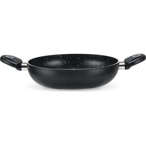 Tegame In Alluminio Antiaderente Con Due Maniglie In Bakelite 28cm