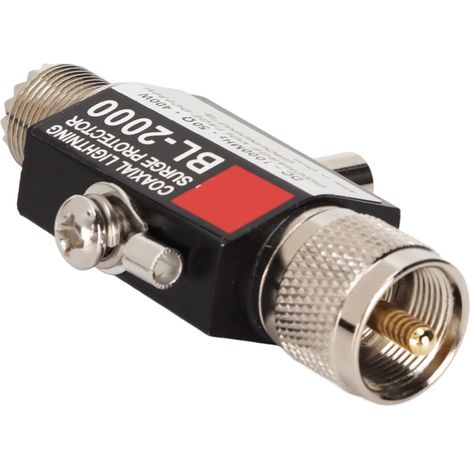 Parafoudre coaxial PL259 femelle-mâle 400W, faible VSWR, protection foudre pour antenne extérieure et toiture (1/5)