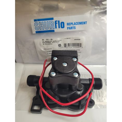 Boîtier supérieur et kit pressostat pour pompe Shurflo 2088 – Régulateur de pression – Compatible avec modèles 2088-713-534 et 2088-573-534