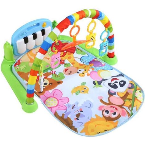 tapis de musique Tapis de jeu de remise en forme pour bébé, clavier de piano musical, tapis de gymnastique, jouet (1/4)