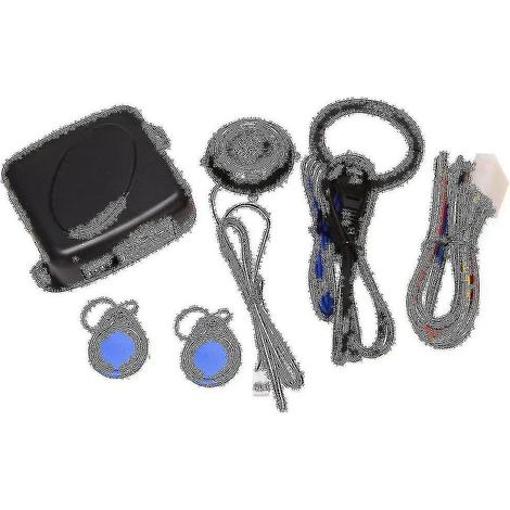 Sistema de alarma inteligente RFID para coche, botón de parada del motor, bloqueo de encendido, inmovilizador con llave remota sin llave. (1/5)