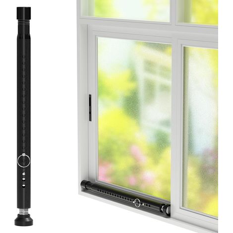 Barre de sécurité 120 cm, dispositif de verrouillage de fenêtre/porte anti-effraction réglable, barre de sécurité pour fenêtres, diamètre 25 mm, barre de verrouillage de fenêtre pour maison (1/5)